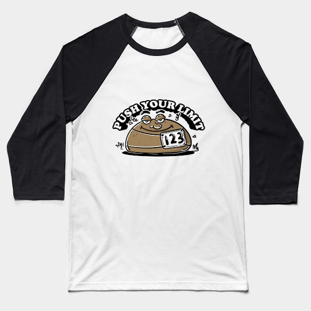 stone runner Baseball T-Shirt by d_arvin